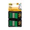 Post-it Flags Standard Page Flags in Dispenser - Green (100/Pack)